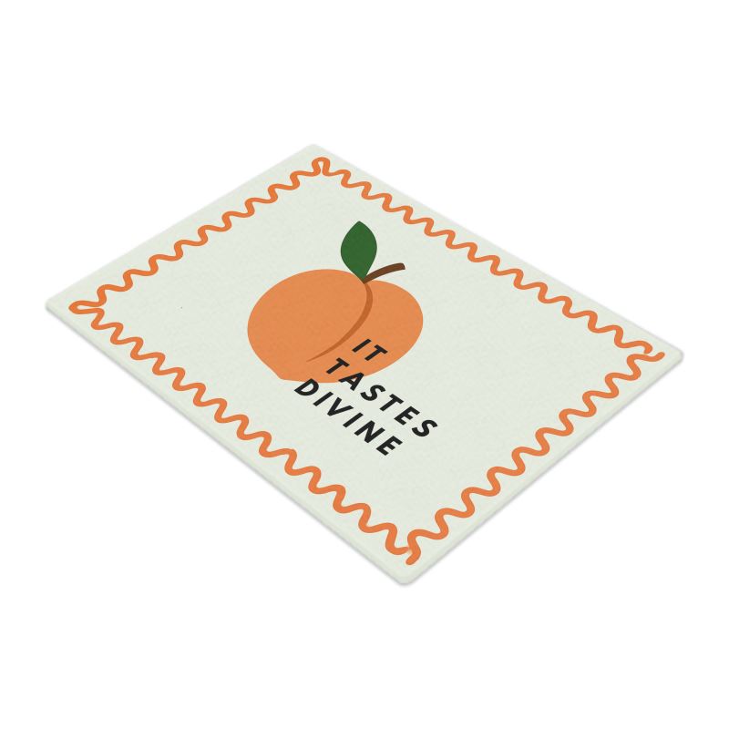 Divine Peach Glass Chopping Board
